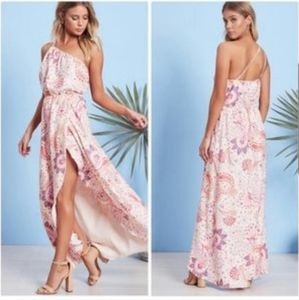 New Lovers + Friends Pink Paisley Valentina Maxi